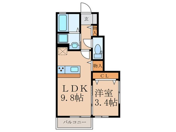 プランドールＭの物件間取画像